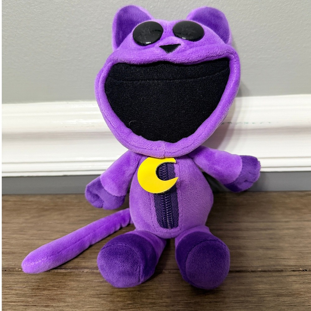 Poppy Playtime Smiling Critters CatNap Plush Purple Cat‎ Horror Game Toy 11.5"